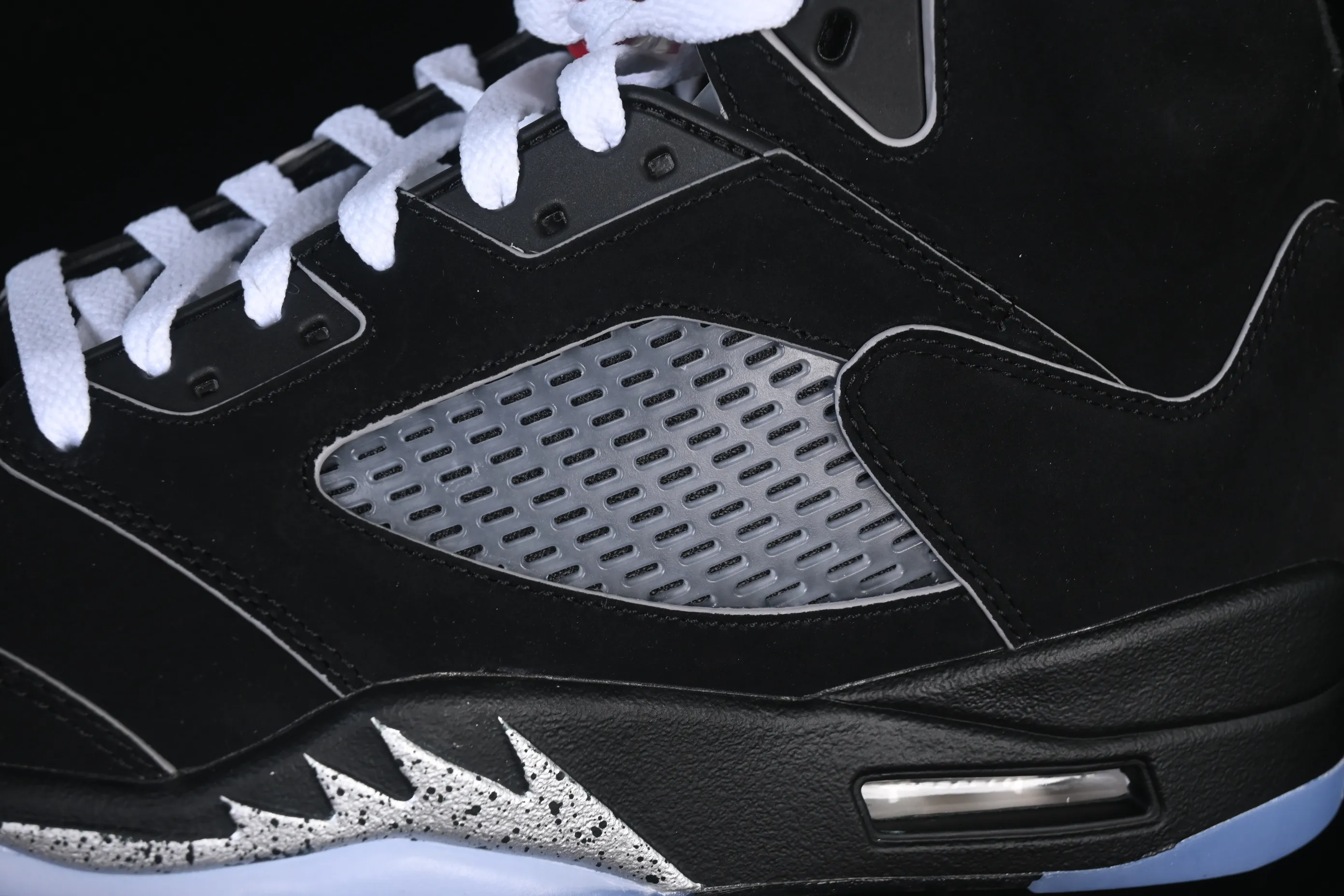 All categories Air Jordan Jordan series basketball shoes Air Jordan 5 GX foreign trade version Air Jordan 5 Black "Metallic Reimagined" AJ5 Joe 5 black silver HF3975-001